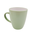 Wholesale matt finished  two tone color glazed 11oz bullet shape coffee mug for holiday promotional